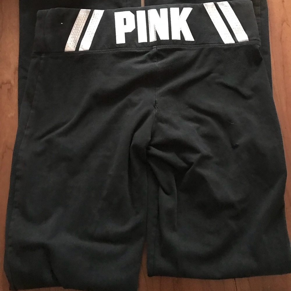 Pink Rhinestone Yoga Pants